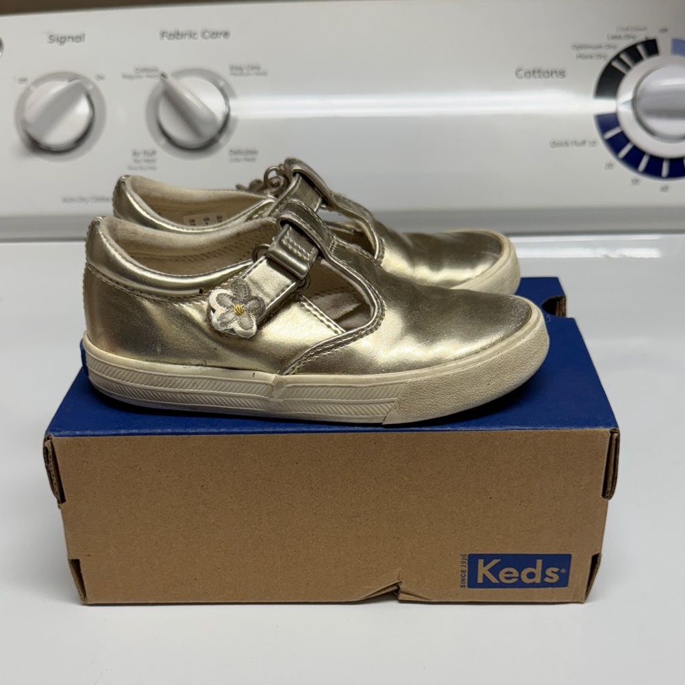 Keds Kids Shiny Gold Sneakers